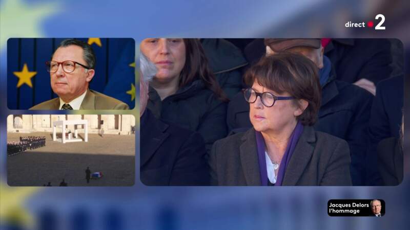 Photos Hommage Jacques Delors Sa Fille Martine Aubry Soutenue Par