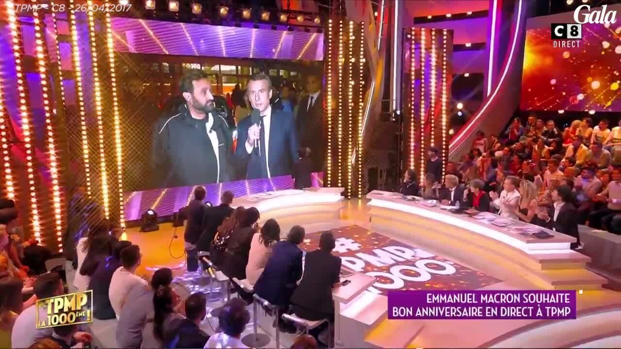 Video Cyril Hanouna Et Emmanuel Macron L Improbable Rencontre Pour La 1000e De Tpmp Gala