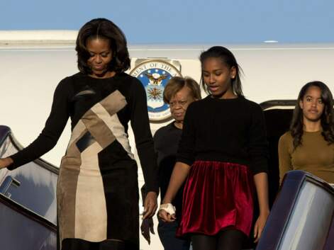 Gala.fr - Michelle Obama et ses filles de visite en Chine -