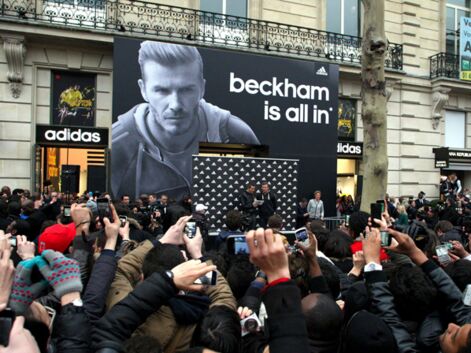 Zinedine Zidane et David Beckham sur les Champs-Elysées