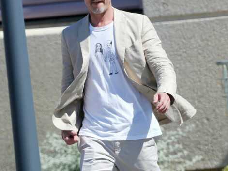 Brad Pitt : papa poule, il porte un t-shirt dessiné par sa plus jeune fille
