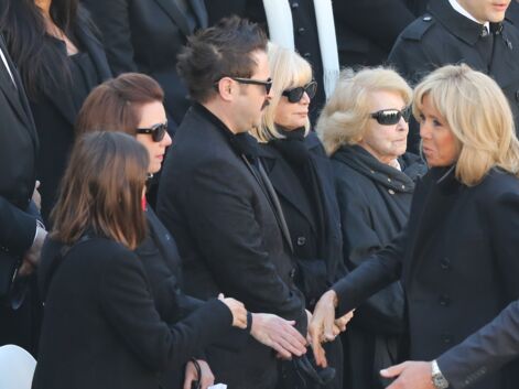 Brigitte Macron, au côté de son mari pour soutenir la famille de Charles Aznavour
