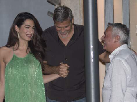 Amal Clooney, sublime en robe longue Stella Mac Cartney pour diner avec George Clooney