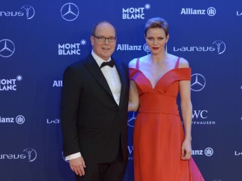 Charlène de Monaco en robe rouge passion pour la Saint-Valentin