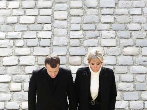 Brigitte et Emmanuel Macron main dans la main aux obsèques de Jean d'Ormesson