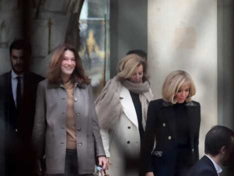 Brigitte Macron : les photos de son déjeuner avec Carla Bruni-Sarkozy et Valérie Trierweiler
