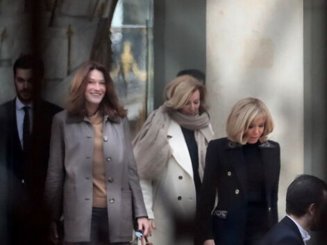 Brigitte Macron : les photos de son déjeuner avec Carla Bruni-Sarkozy et Valérie Trierweiler