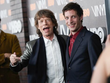 Mick Jagger et son fils à la première de la série Vinyl