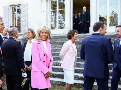 PHOTOS - Brigitte Macron recycle son caban rose pour les Journées du Patrimoine