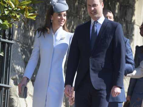 Harry, William et Kate d'humeur joviale devant la reine pour la messe de Pâques