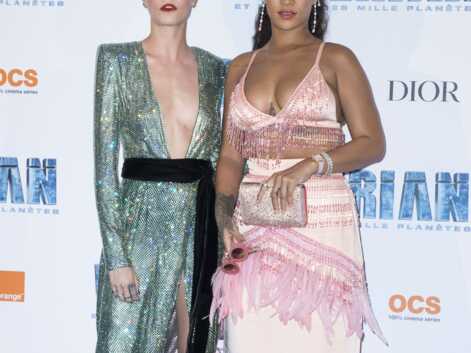 Rihanna et Cara Delevingne sur le tapis rouge de l'avant-première de "Valerian" à Paris