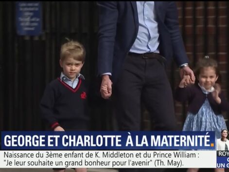 PHOTOS – George et Charlotte arrivent à la maternité après la naissance du troisième royal baby
