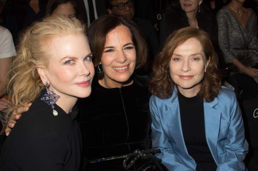 Isabelle Huppert et Nicole Kidman chez Giorgio Armani Privé - Gala