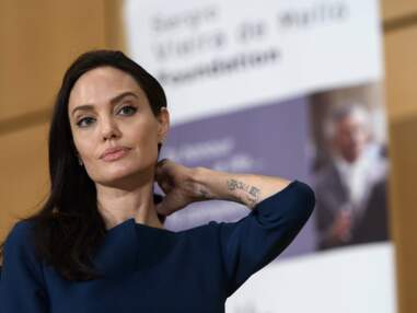 PHOTOS - Angelina Jolie, une beauté très classique à Genève