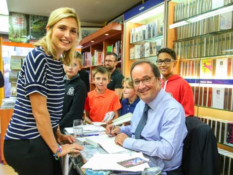 PHOTOS – Julie Gayet à la rescousse de François Hollande : son livre se vend moins que ceux de ses prédécesseurs