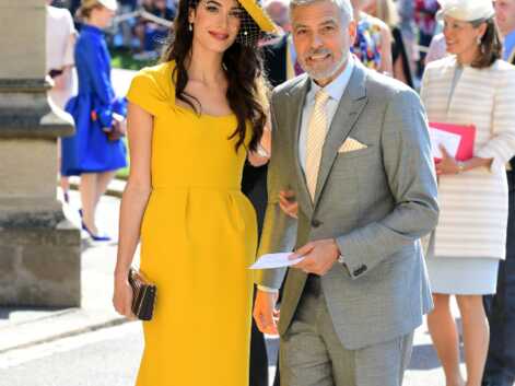 PHOTOS - Amal et George Clooney : le couple très glamour du mariage de Meghan et Harry