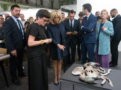 PHOTOS – Brigitte Macron à la FIAC, la première dame du style ose un look pointu