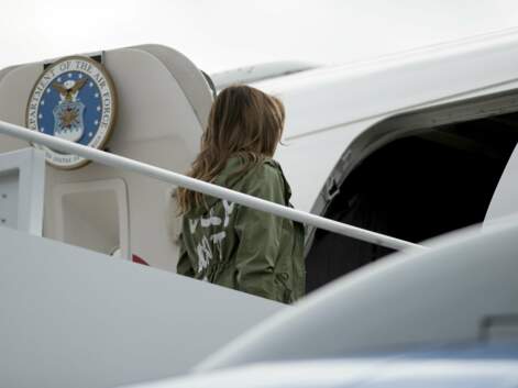 PHOTOS -Melania Trump et sa veste au mystérieux message