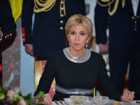 PHOTOS - En Belgique, Brigitte Macron très élégante pour un banquet royal