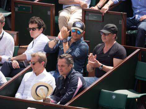 PHOTOS - Estelle Lefébure et David Hallyday aperçus à Roland-Garros