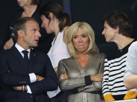 PHOTOS - Brigitte Macron sort le grand jeu pour le match des Bleus avec un look bling-bling