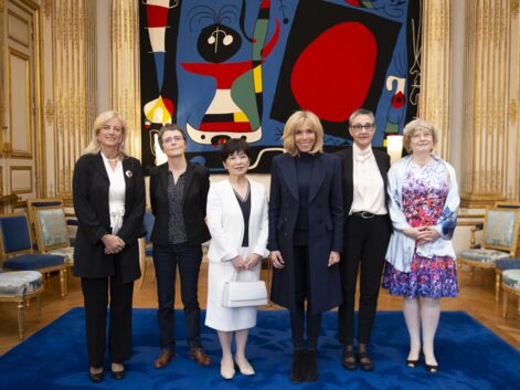 Brigitte Macron, rock en jean slim pour un rendez-vous à l'Elysée