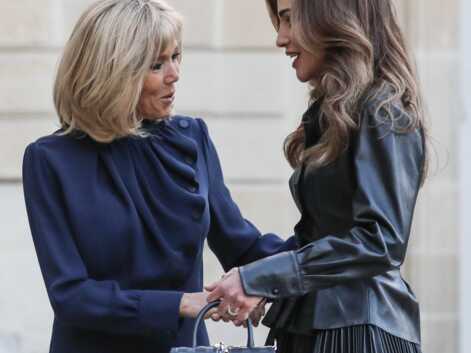 PHOTOS - Brigitte Macron et Rania de Jordanie rivalisent d'élégance à l'Elysée