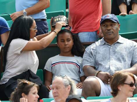 PHOTOS - Mike Tyson et sa famille à Roland-Garros