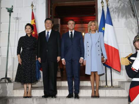 Brigitte Macron adopte un look symbolique pour sa rencontre avec le président chinois