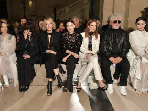 Isabelle Adjani au côté de Cate Blanchett et Julianne Moore, au défilé Givenchy