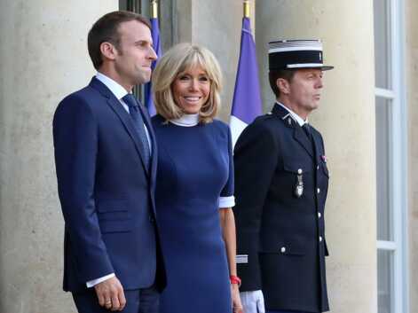 PHOTOS - Brigitte Macron recycle sa robe courte Louis Vuitton pour accueillir le président du Chili