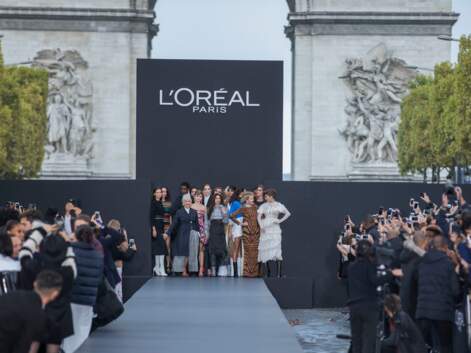 Jane Fonda, Thylane Blondeau...premier défilé pour l'Oréal Paris sur les champs-élysées