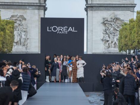 Jane Fonda, Thylane Blondeau...premier défilé pour l'Oréal Paris sur les champs-élysées