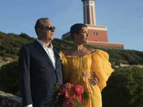 Cristina Cordula sublime dans sa robe de mariée jaune