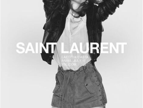 Laetitia Casta pose pour Yves Saint Laurent