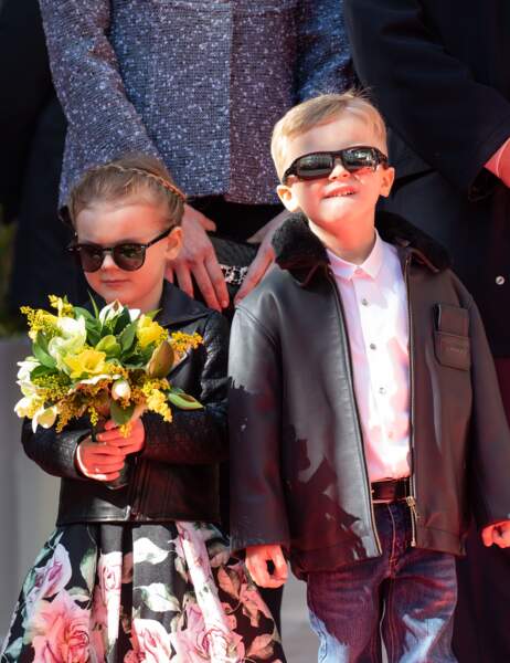 Jacques Et Gabriella De Monaco : Ultra-lookés Avec Des Perfecto En Cuir ...