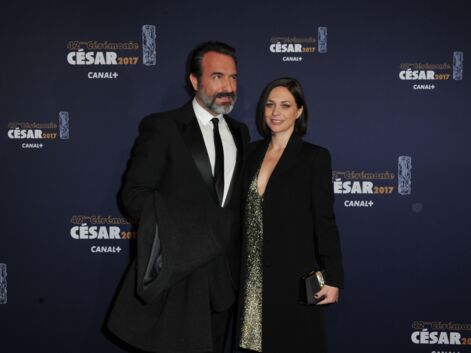 Jean Dujardin et Nathalie Péchalat sur le tapis rouge des César 2017