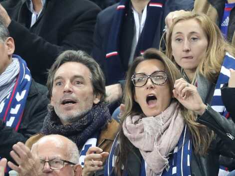 Anne-Claire Coudray et son compagnon Nicolas Vix, supporters des Bleus