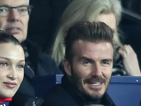 Bella Hadid et David Beckham complices en tribunes lors de PSG-Real