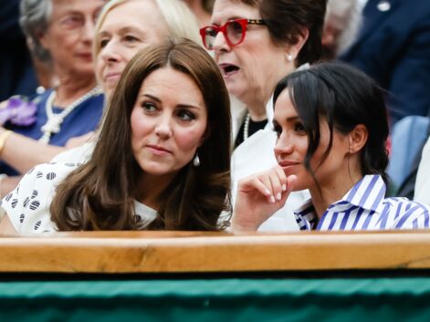 Kate Middleton et Meghan Markle complices lors de leur 1ère sortie entre "copines" à Wimbledon