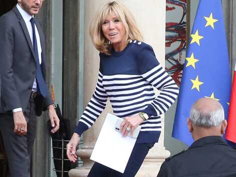 PHOTOS – Pour la première fois, Brigitte Macron apparaît en marinière