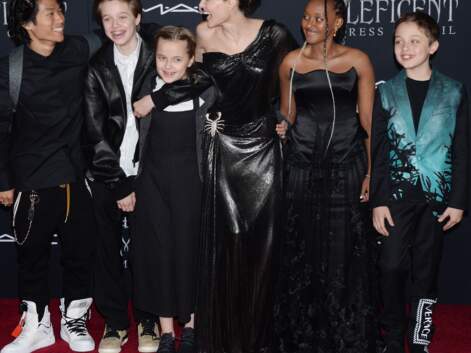 PHOTOS - Angelina Jolie tout sourire avec ses enfants
