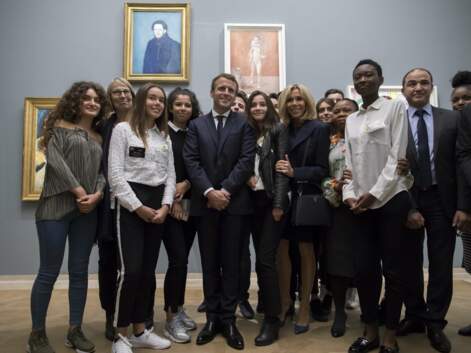Emmanuel et Brigitte Macron en visite au musée Picasso de Paris