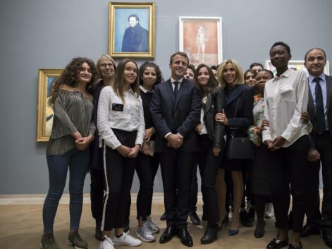 Emmanuel et Brigitte Macron en visite au musée Picasso de Paris