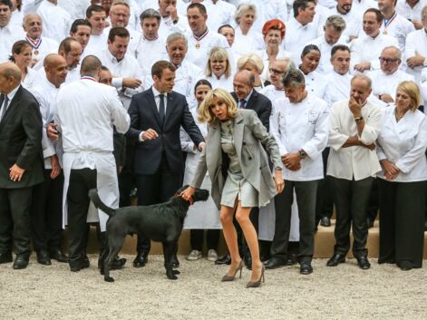 PHOTOS - Brigitte Macron sublime en robe zippée Louis Vuitton, la première dame n’a cure des polémiques sur son look