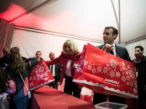 PHOTOS - Brigitte et Emmanuel Macron célèbrent le Noël de l'Elysée