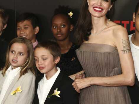 Angelina Jolie, radieuse avec ses enfants à New-York