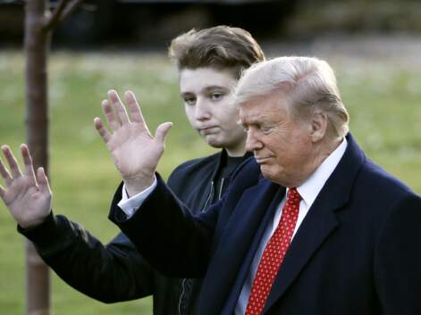 PHOTOS - Barron Trump a encore bien grandi : à 13 ans il dépasse presque ses parents