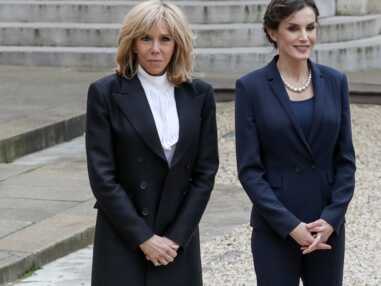 PHOTOS - Brigitte Macron et Letizia d’Espagne à l’Elysée