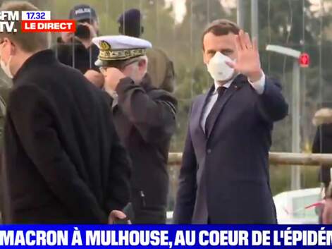 PHOTOS - Emmanuel Macron masqué : le président montre l'exemple à Mulhouse alors que les mesures se durcissent
